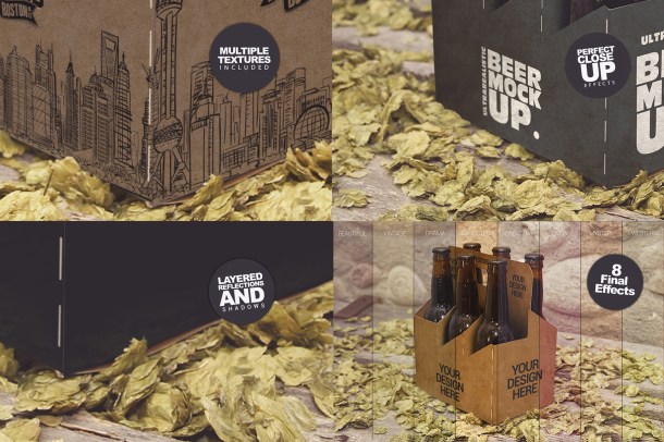 4 6 Pack Beer Box Mockup (2340x1560)7